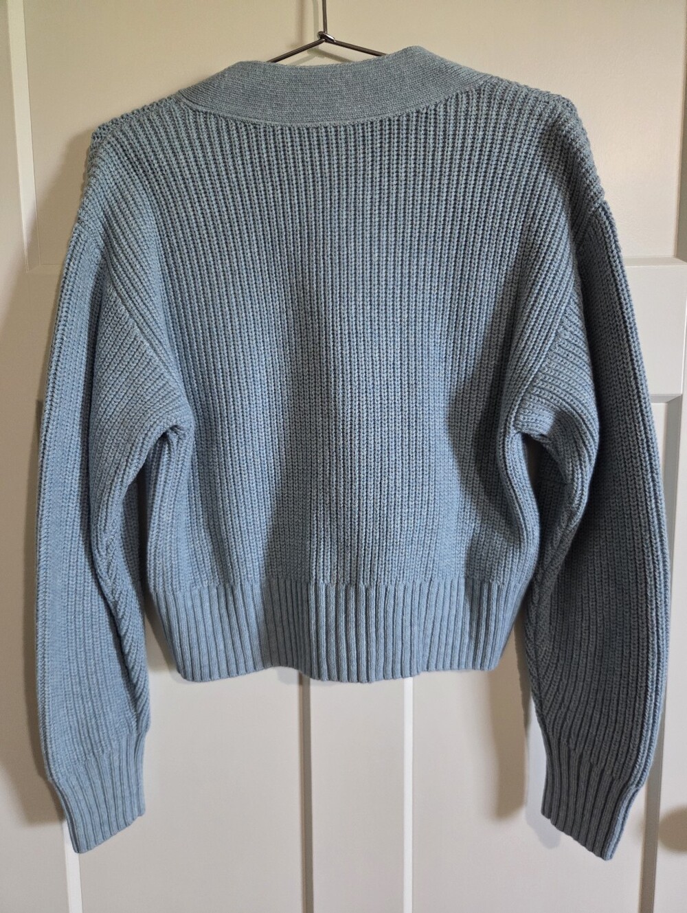 CAbi Light Blue Button-Front Ribbed Cardigan - Picture 2 of 5